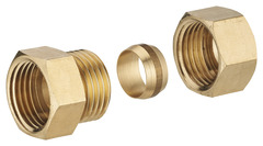 Tube et raccord en laiton Ø de 14 mm bicônes femelle 12x17 mm - Noyon & Thiebault - Brico Dépôt