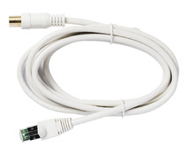 Cordon RJ45 fiche IEC-TV grade 3, L. 2M - Brico Dépôt
