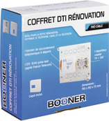 Coffret de communication avec un DTI RJ45 6 départs 190x180x72 mm - Brico Dépôt