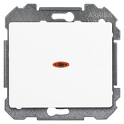 Interrupteur va-et-vient lumineux à clipser "Delta Iris" blanc - Siemens - Brico Dépôt