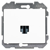 Prise RJ45 à clipser "Delta Iris" blanc - Siemens - Brico Dépôt