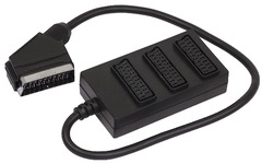 Boîtier multi-péritel pour brancher jusqu'à trois appareils à votre téléviseur - Brico Dépôt