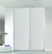Porte de placard coulissante "Valla" H. 247,5 x L. 77,2 cm - blanche - Form - Brico Dépôt