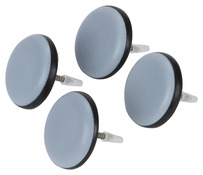 Lot de 4 patins à clouer Ø 30 mm - Diall - Brico Dépôt