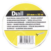 Ruban adhésif isolant 19mm x 33m blanc - Diall - Brico Dépôt