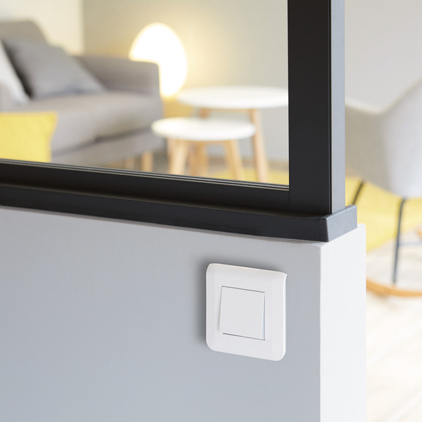 Interrupteur va-et-vient 2 modules "Mosaic Easy LED" - Brico Dépôt