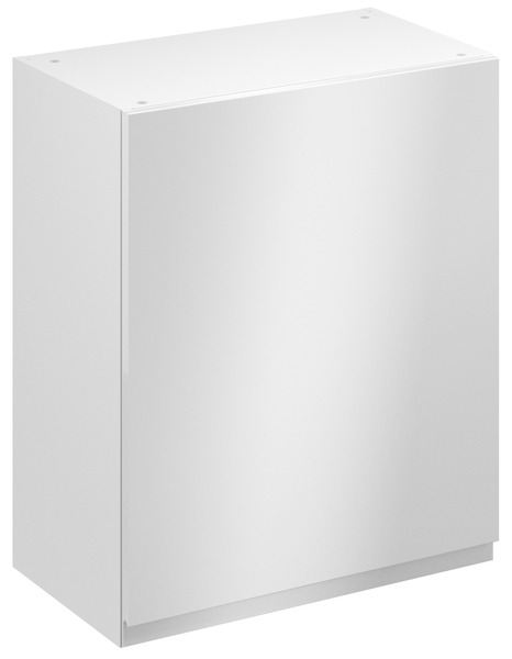 Meuble haut "Glorian" blanc brillant l.60 x h.72 x p.32 cm 1 porte - Brico Dépôt