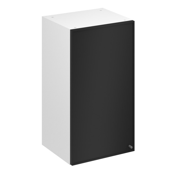 Meuble haut "Heline"noir mat l.40 x h.72 x p.32 cm 1 porte - Brico Dépôt