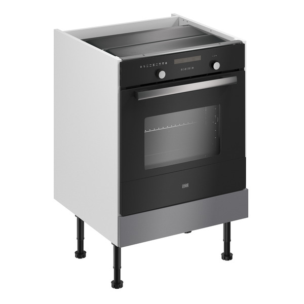 Meuble four de cuisine "Dorice" anthracite mat l.60 x h.72 x p.57 cm + bandeau four - Brico Dépôt