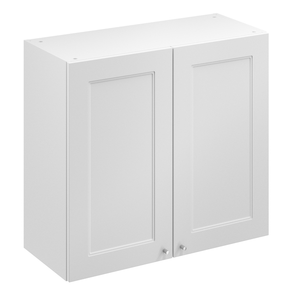 Meuble haut "Florie" blanc mat l.80 x h.72 x p.32 cm 2 portes - Brico Dépôt