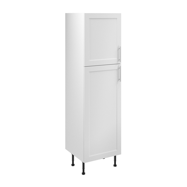 Colonne "Florie" blanc mat l.60 x h.201 x p.57 cm 2 portes - Brico Dépôt