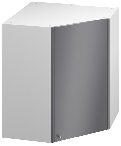 Meuble d'angle haut de cuisine "Dorice" anthracite mat l.63 x h.72 x p.32 cm 1 porte - Brico Dépôt