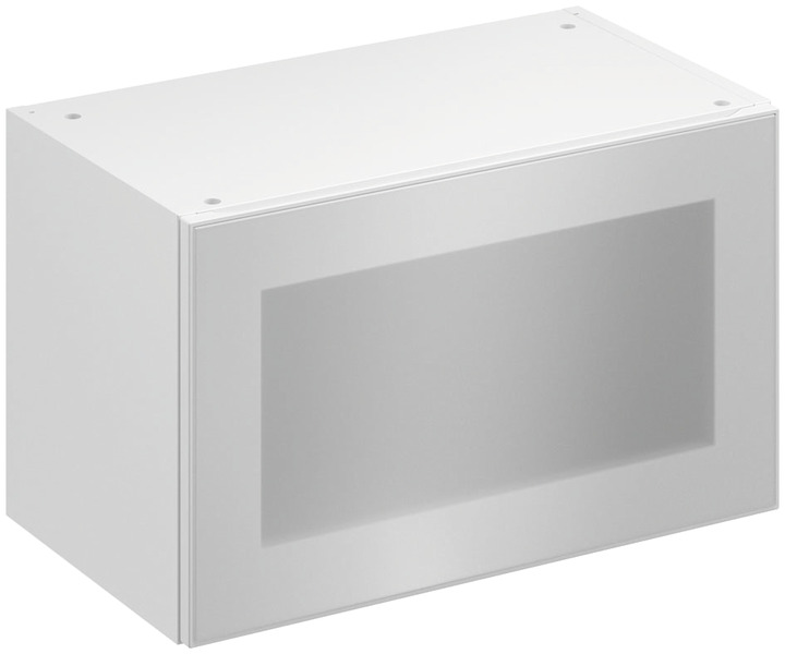 Meuble haut de cuisine "Jarod" givré l.60 x h.36 x p.32 cm 1 porte vitrée relevable - Brico Dépôt