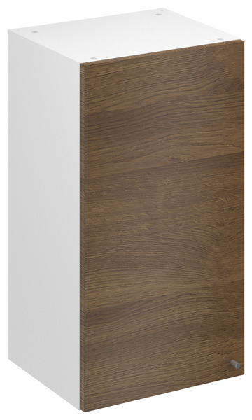 Meuble haut "Basilie" imitation chêne fumé l.40 x h.72 x p.32 cm 1 porte - Brico Dépôt