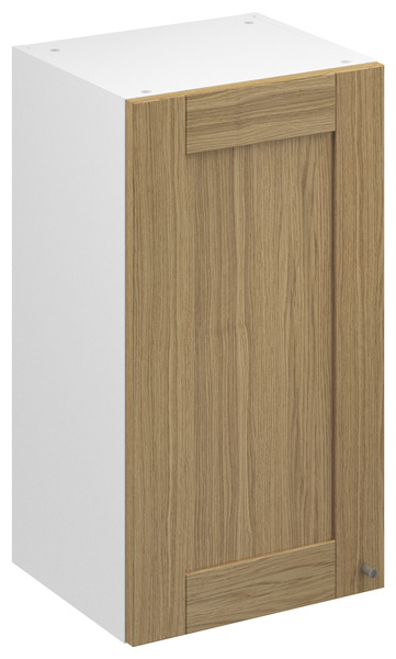 Meuble haut "Ilona" imitation chêne massif l.40 x h.72 x p.32 cm 1 porte - Brico Dépôt