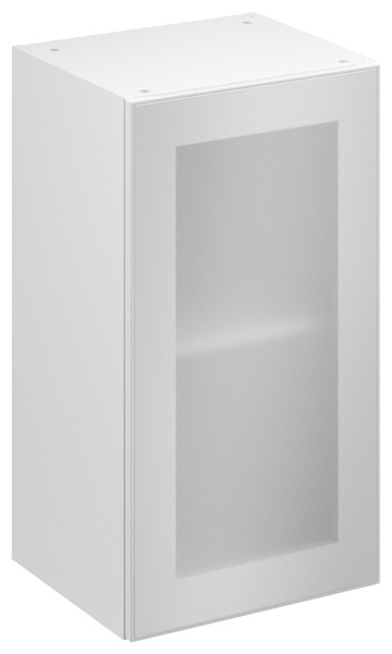 Meuble haut de cuisine "Jarod" givré l.40 x h.72 x p.32 cm 1 porte vitrée - Brico Dépôt