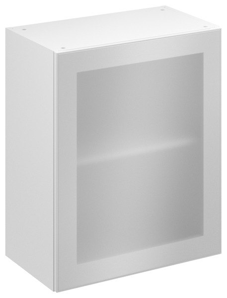 Meuble haut de cuisine "Winterana" givré l.60 x h.72 x p.32 cm 1 porte vitrée - Brico Dépôt