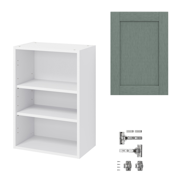 Meuble haut "Coline" vert sauge l.50 x h.72 x p.32 cm 1 porte - Brico Dépôt