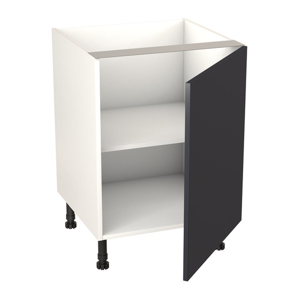 Meuble bas "Dorice" bleu mat l.60 x h.72 x p.57 cm 1 porte - Brico Dépôt