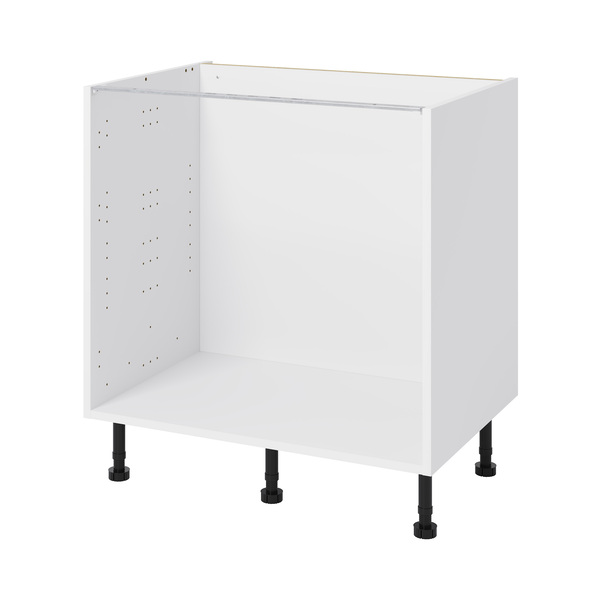 Meuble bas "Adele" gris l.80 x h.72 x p.57 cm 2 casseroliers + 1 tiroir intérieur - Brico Dépôt