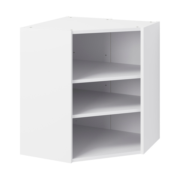 Meuble d'angle haut "Heline" imitation noyer mat l.63 x h.72 x p.32 cm 1 porte - Brico Dépôt