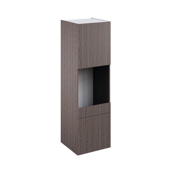 Colonne de cuisine four "Basilie" imitation chêne gris - Brico Dépôt