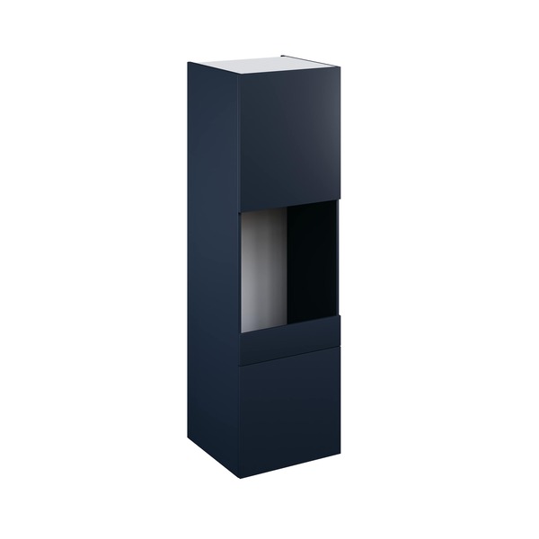 Colonne four "Dorice" bleu mat l.60 x h.201 x p.57 cm + 2 portes + 1 tiroir - Brico Dépôt