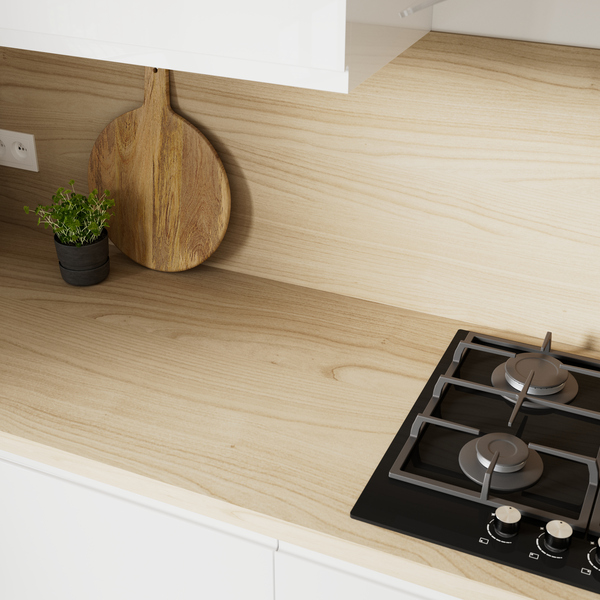 Cuisine "Glorian" blanc brillant - Brico Dépôt