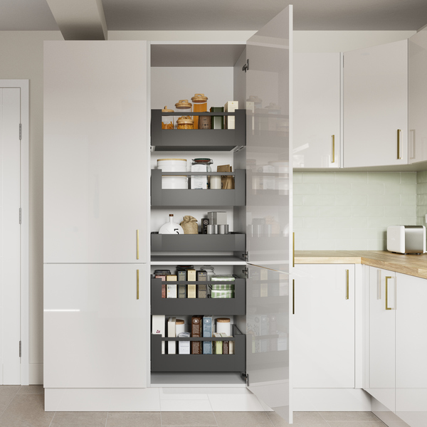 Cuisine "Dorice" blanc brillant - Brico Dépôt