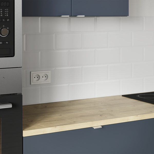 Cuisine "Dorice" bleu nuit mat - Brico Dépôt