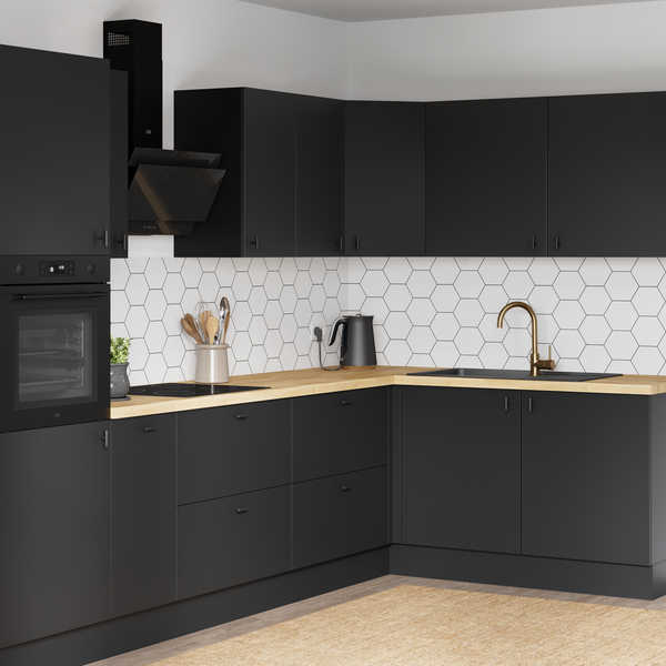 Cuisine "Heline" noir mat - Brico Dépôt