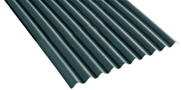 Plaque bitumeuse ondulée rouge L: 200 cm. l : 93 cm. Ép : 0,2 cm. Poids : 4,7 kg - Brico Dépôt