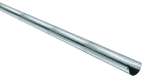 Profil gouttière demi-ronde de 25 en zinc, L. 4 m - Brico Dépôt