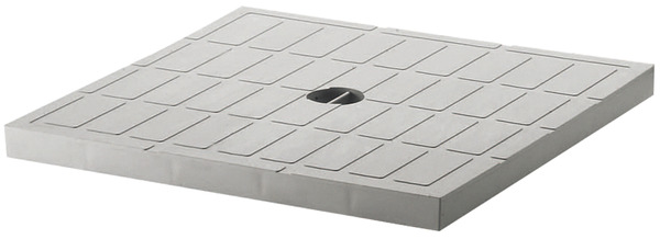 Couvercle 20 x 20 cm En polypropylène coloris gris - Brico Dépôt