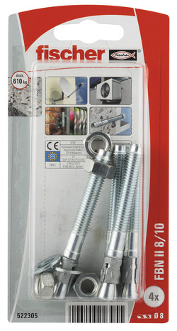 4 goujons acier 8 x 70 - Fischer - Brico Dépôt