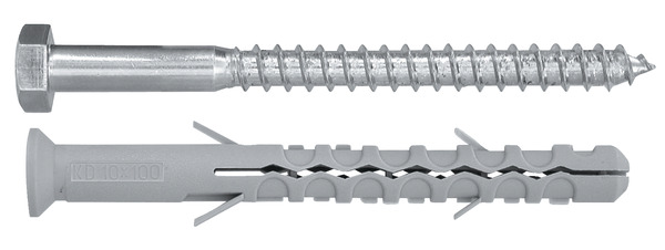 Lot de 6 chevilles d'expansion nylon CSHX Ø 10 x 100 mm - Diall - Brico Dépôt