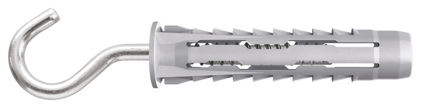 4 chevilles nylon univ 6 x 30 + crochet en S - Diall - Brico Dépôt