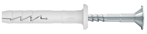 100 chevilles nylon 6 x 60 + vis - Diall - Brico Dépôt