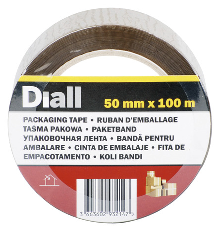 Adhésif pour emballer 50 mm x 100 m marron - Diall - Brico Dépôt