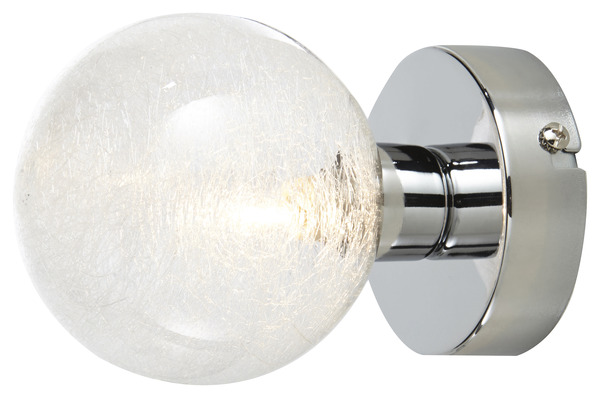 Spot métal chromé "Onnes" H. 13,5 x Ø 9 cm - Colours - Brico Dépôt