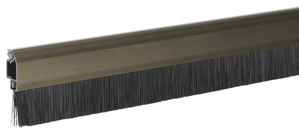 Bas de porte automatique aluminium avec brosse à visser - L. 1 m - Diall - Brico Dépôt