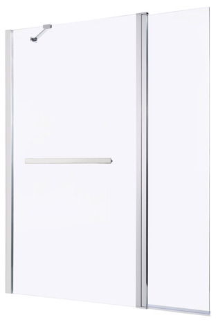 Pare-baignoire "Nubia" 1 volet H. 150 x L. 124/125,5 cm - GoodHome - Brico Dépôt