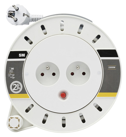 Enrouleur ménager 5 m NF 900/2300 W - Diall - Brico Dépôt