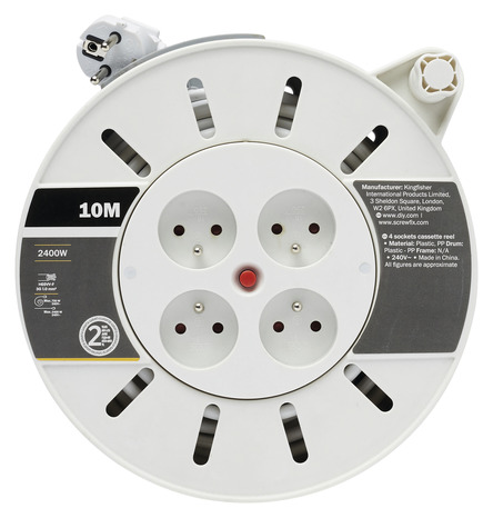 Enrouleur ménager 10m NF - Diall - Brico Dépôt