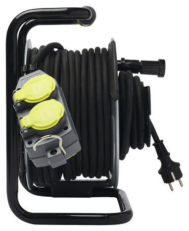 Enrouleur de chantier 30 m (27+3 m) prises déportées - Diall - Brico Dépôt