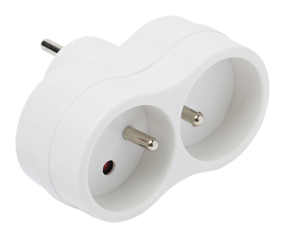 Biplite facade 2x16A NF Puissance : 3680 W - Blanc - Brico Dépôt