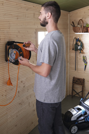 Enrouleur de jardin 50 m (47 + 3 m) NF - Diall - Brico Dépôt