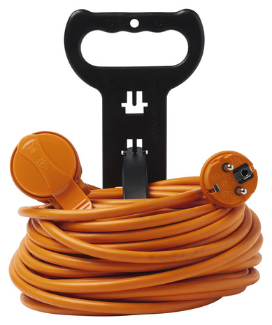 Rallonge orange étanche 20 m NF - Diall - Brico Dépôt