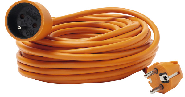 Rallonge orange H05VVF 3680 W 15 m NF - Brico Dépôt