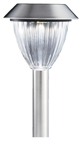 Balise solaire extérieure blanche RVB LED intégrée - Marque BLOOMA - Brico Dépôt